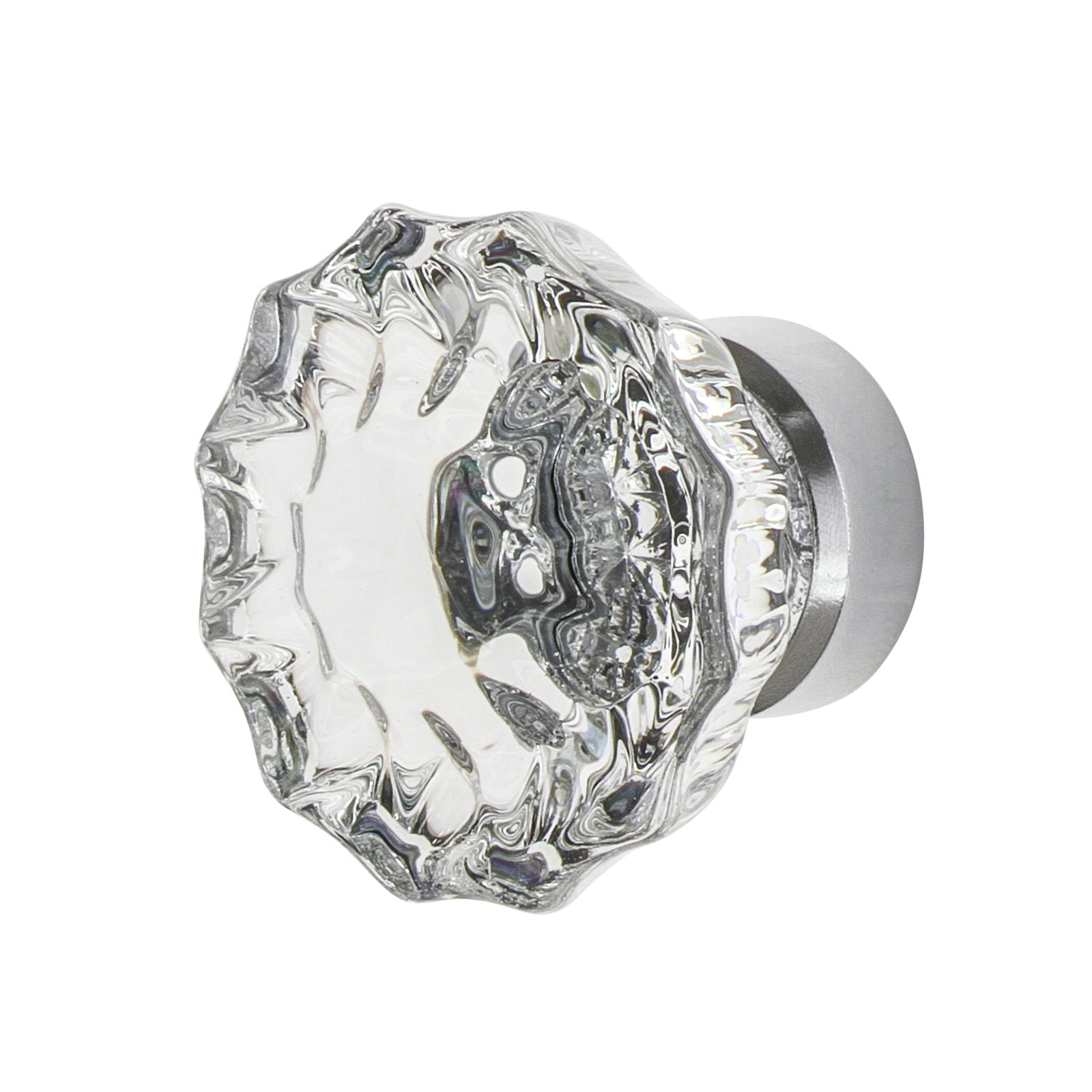 Nostalgic Warehouse Crystal 1 3/8" Cabinet Knob, Bright Chrome