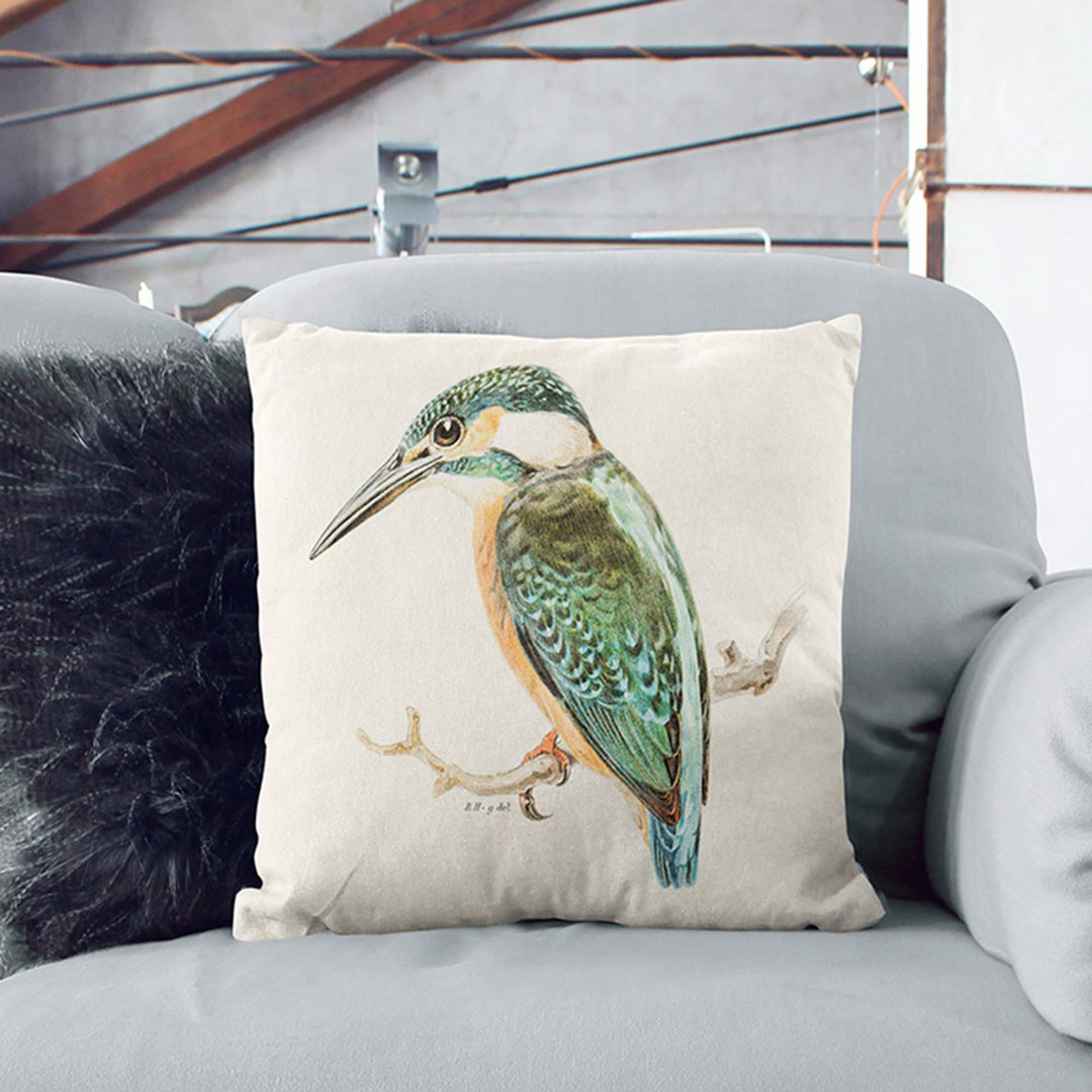 Kingfisher by Von Wright Cushion with Filling