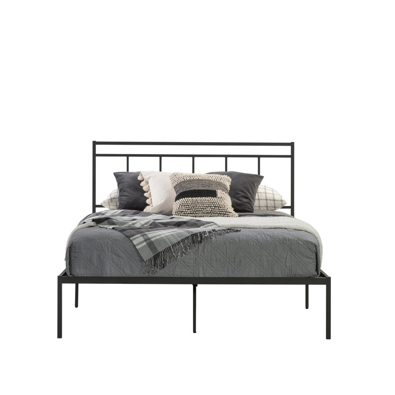Platform Bed With Headboard, Queen