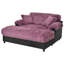 Canapé méridienne moderne, canapé méridienne nuage confortable en peluche avec deux coussins décoratifs pour salon, chambre, appartement et petits espaces-1756115451