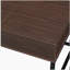 Oak and Black 1 Drawer Desk with USB Port