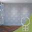 Panneaux muraux décoratifs en acrylique Johnston, moyen, l 25 3/4 po x H 15 3/8 po x T 1/8 po, gris-1121016830-1121016829