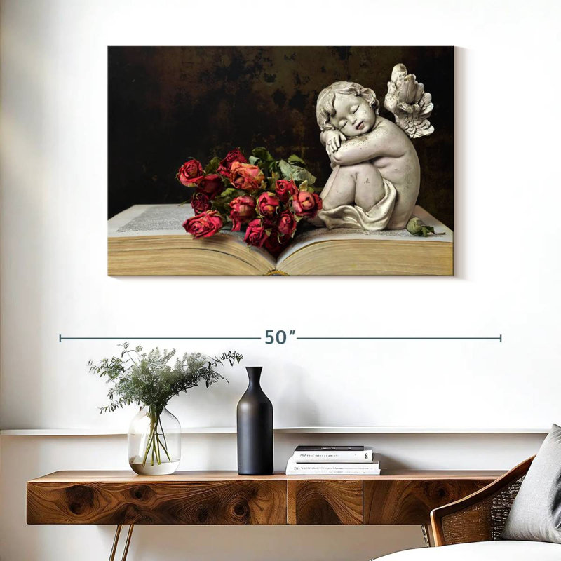 Leisha Cherub, 26" H x 39" W