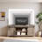 60" TV Stand with Sliding Barn Doors for TVs up to 65"-119236291