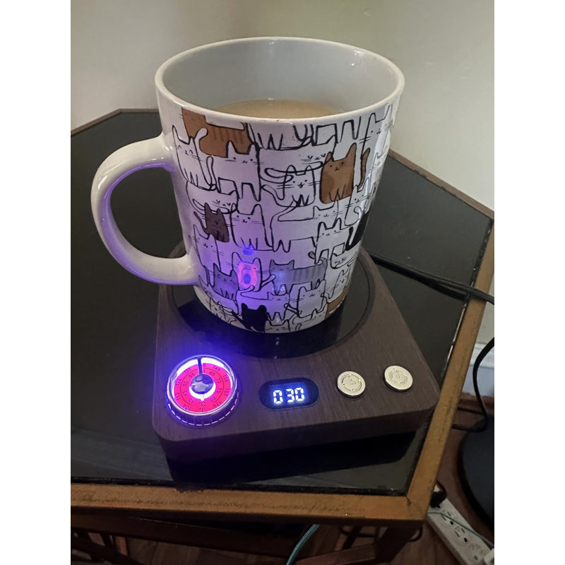 Chauffe-tasse de bureau à température à 9 niveaux avec fonction de mémorisation d'arrêt automatique de 0,5 à 9H de Retro Retro