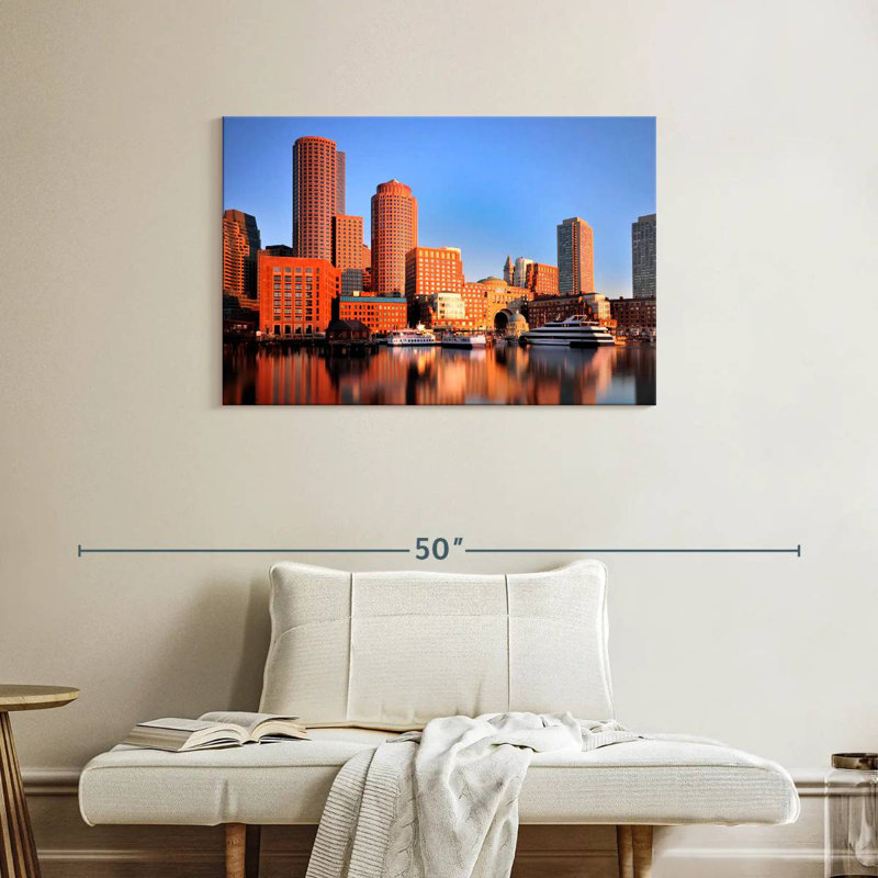 Boston Harbor Morning, H 24 po x l 36 po