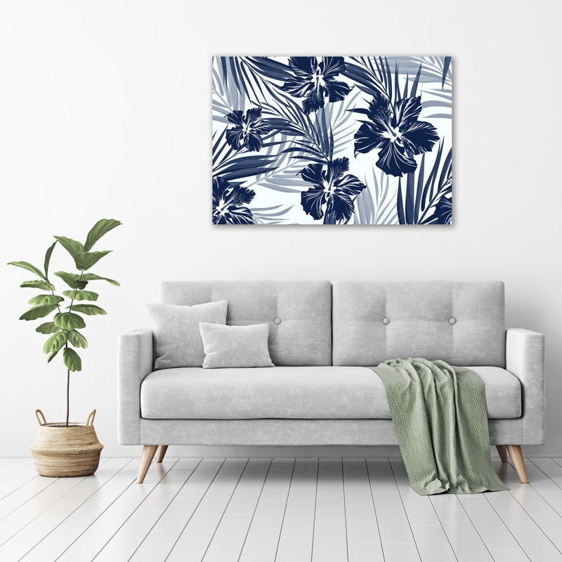 Tropical Flowers - Wrapped Canvas Print