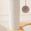 Arbre à chat minimaliste en bois avec poteaux en sisal et nid en rotin pour usage domestique