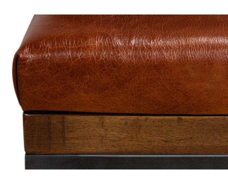 Leather Vanity Stool