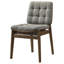 Chaise d'appoint rembourrée rouge et noyer Redbridge (ensemble de 2)-1432183510-1432183508