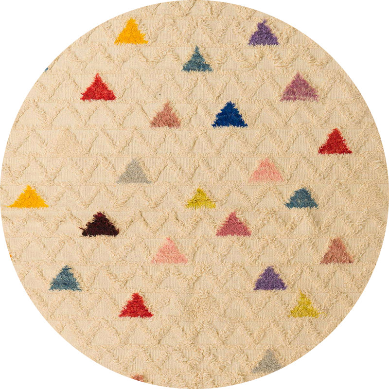 Vinings Geometric Indoor Rug, Round 3'