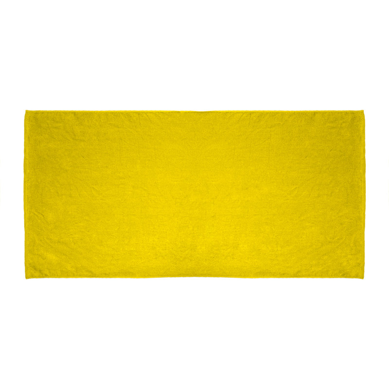Serviette de plage 100% coton Boivin, Jaune