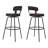 Kipton Low Back Bar Stools Metal Leather Counter Stools-288789203-288789200
