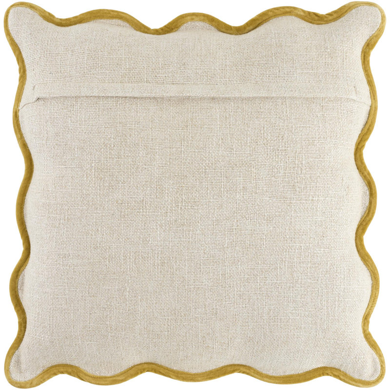 Becki Owens X Livabliss Caliza Accent Pillow, Pillow Cover Only - No Insert, Cream/Yellow, Square 18''