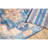Blue and Coral Indoor/Outdoor Rug, 4'x6'