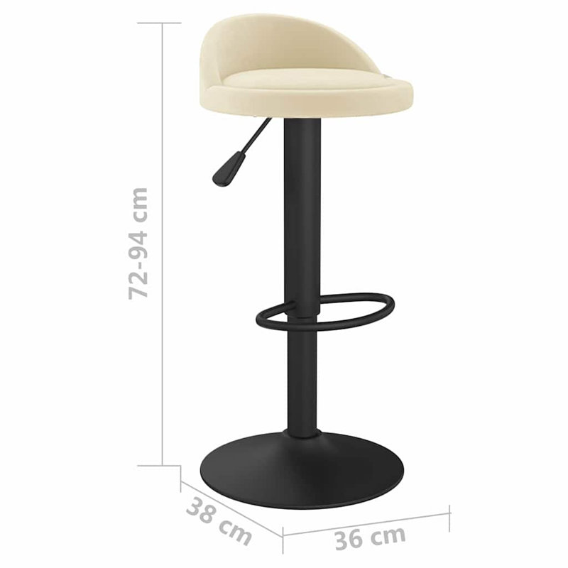 Swivel Counter Stool, Cream 