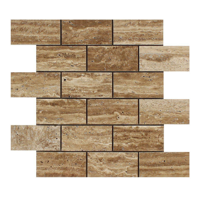 Carreau de mosaïque Noche Travertine