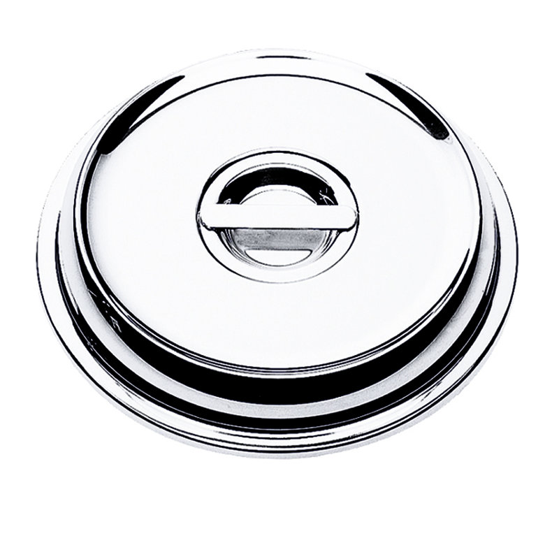 Menu & Banquet Cover for Round Plate 13" - 12 Pieces - Stainless Steel, 7.87"