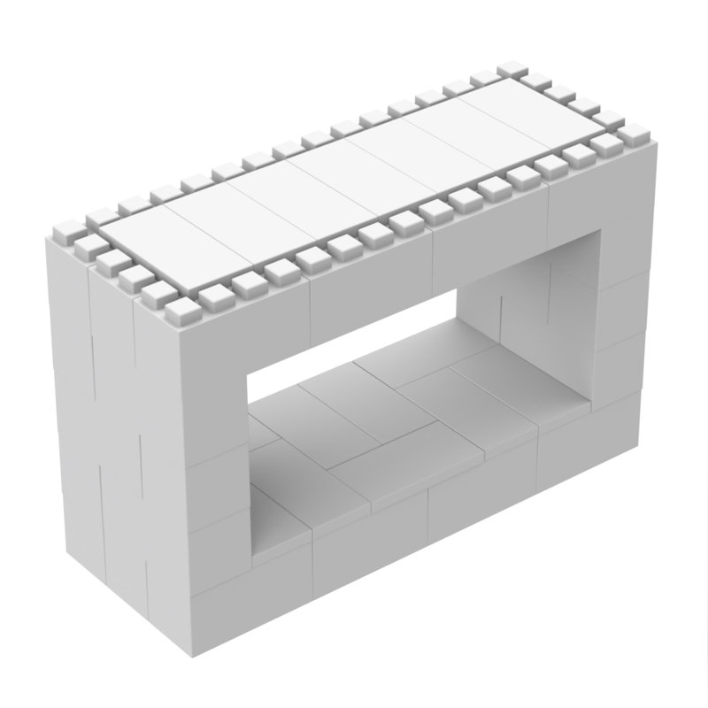 Table de réunion rectangulaire, Blanc