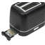 2 Slice Toaster Wide Slot with Removable Crumb Tray, Variable Browning Control, black-97962200