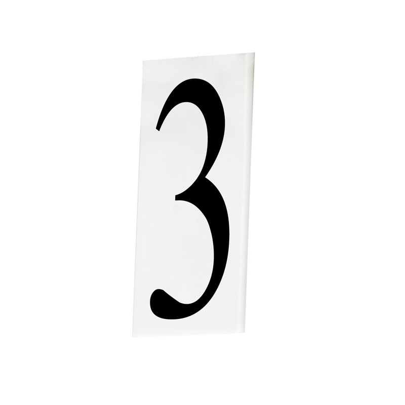 Altus 0.5'' H Plastic House Number, 3