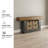 Narrow Wooden Side Table, Rectangular Living Room Table Beside The Sofa