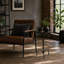 Founders Griege Iron Pedestal Side Table-1569978478