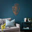 Élégant accessoire mural décoratif en métal, noir, 17,7 po x 27,6 po | 100% acier, épaisseur: 0,06 pouce | Conception légère et durable (1,8 lb) | Parfait pour la maison, le bureau et la décoration moderne-308482443-308482447