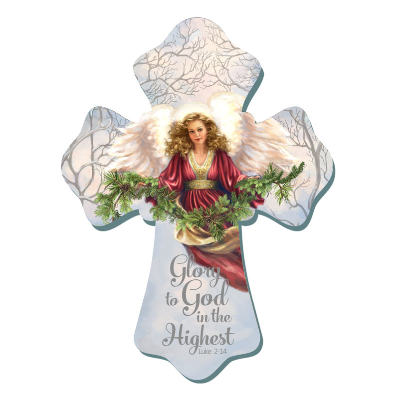 Glory to God Wooden Cross