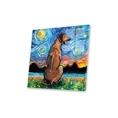 «Rhodesian Ridgeback Night» par Aja Treves - impression sans cadre