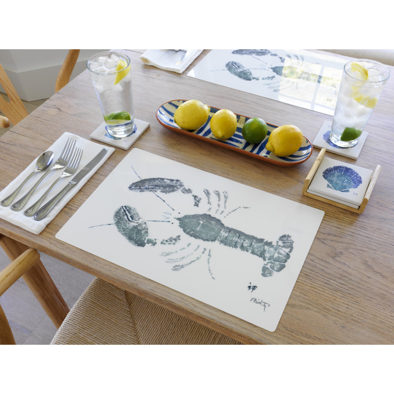 Napperon gris gris, Ensemble de 10
