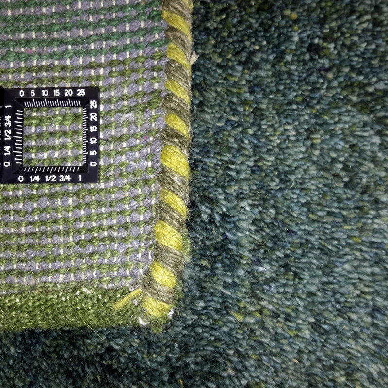 Hand Woven Cotton and Wool Geometric Area Rug