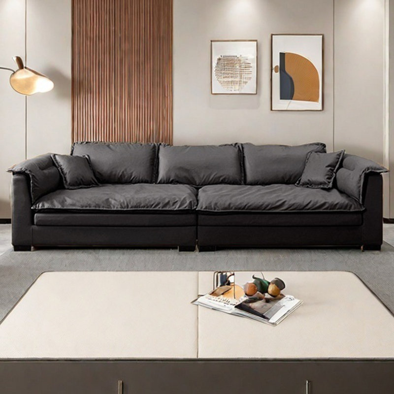 Canapé simple et moderne en tissu, H 23,62 po x l 126 po x P 39,37 po, 5