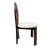 Dining Chairs Set Of 2, Key-Design Home Chairs, Pure White Teddy Velvet Solid Wooden Dining Chairs With Ribbon-Cross Backrest For Kitchen & Dining Room - Deep Walnut Brown-398112031