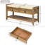 Banc de rangement polyvalent pour chaussures avec siège rembourré et tiroirs-65776627