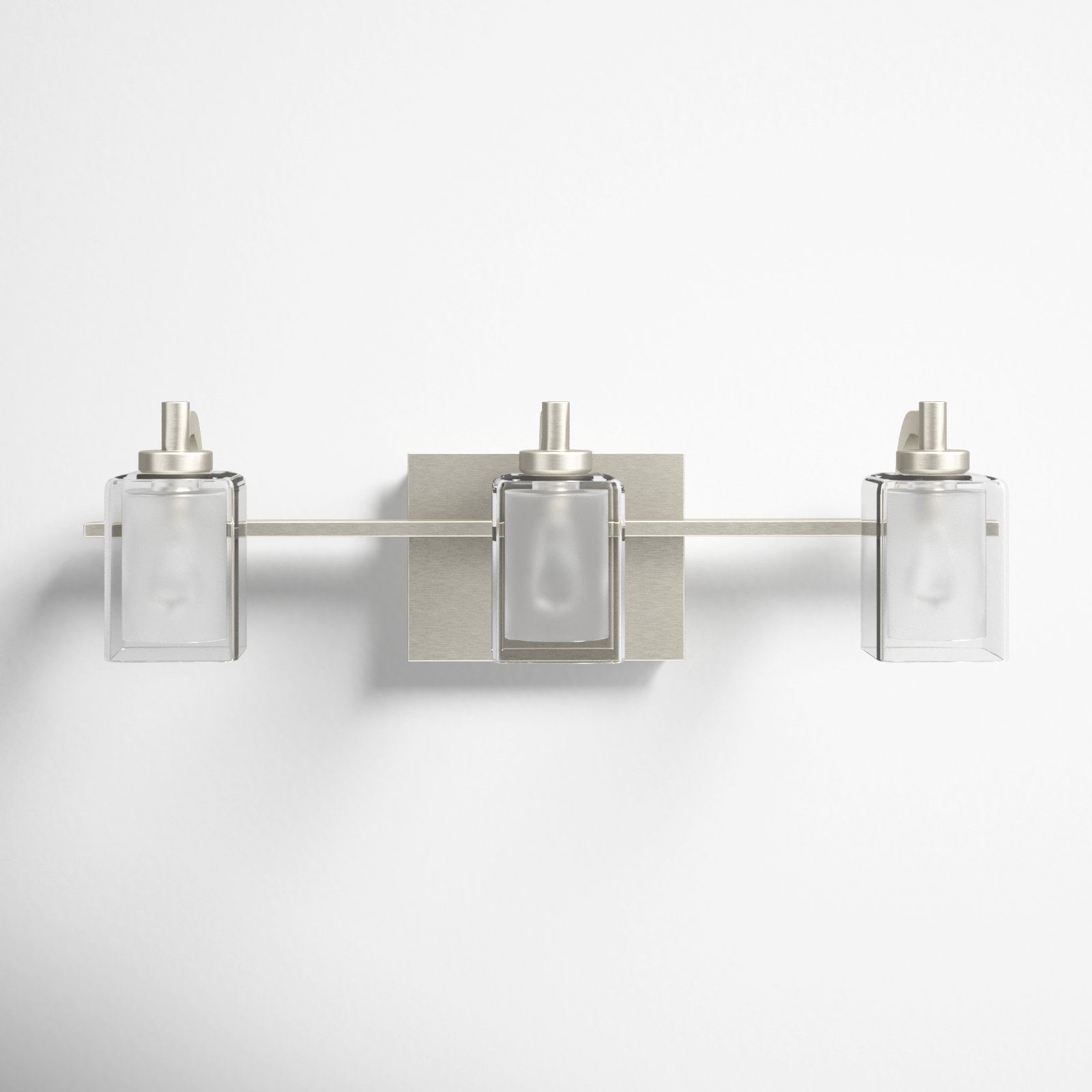 Amberley 3 Light Dimmable Vanity Light, Brushed Nickel