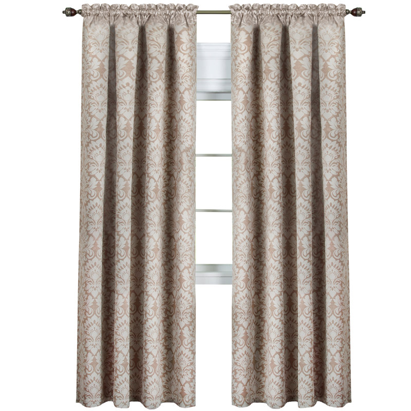 Blackout Curtain Single Panel, Tan, 52" x 84"