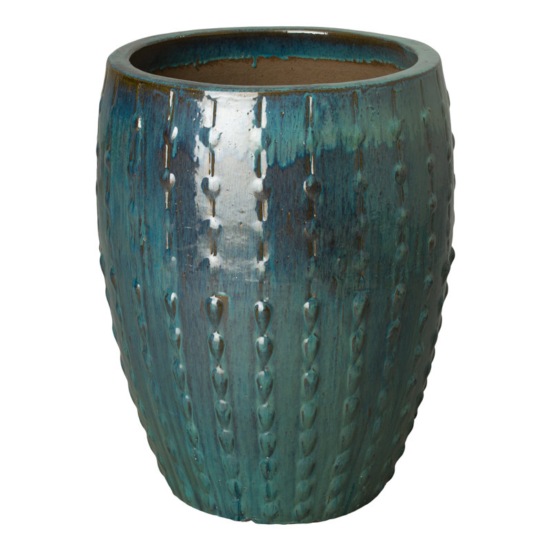 Pot à fleurs en céramique Stefanski, H 31 po x l 25 po x P 25 po