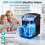 11" x 9" Compact Countertop Fast Ice Making & Selectable Sizes Ice Maker Machine-129776397