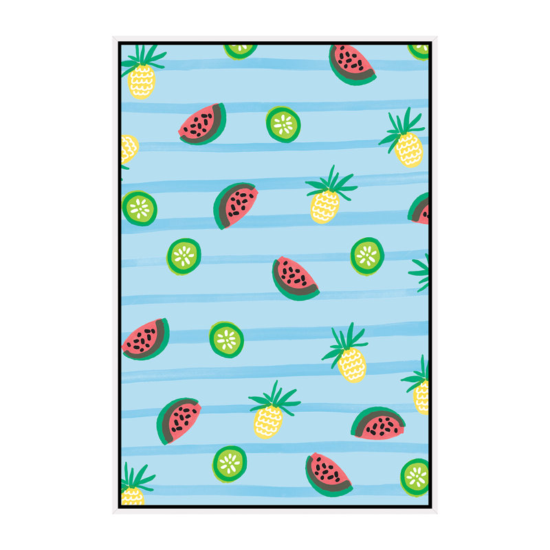 «On Island Iime» par Jessica Bruggink - impression, Pas de tapis, H 60 po x l 40po x P 1,5 po, Toile blanche encadrée