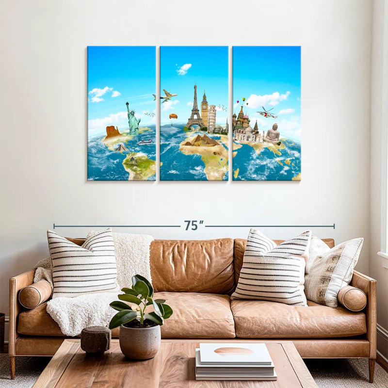 Senne Travel Monuments, 36" H x 57" W