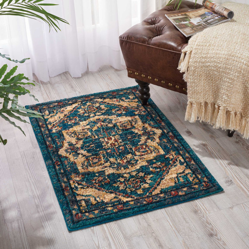Floral Indoor Rug, Rectangle 2' x 3'