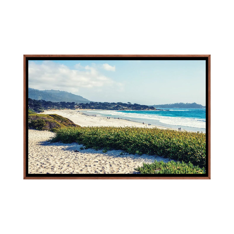 Serenity At Carmel Beach_1PC6, Cadre flottant classique en bois, H 26 po x l 40 po