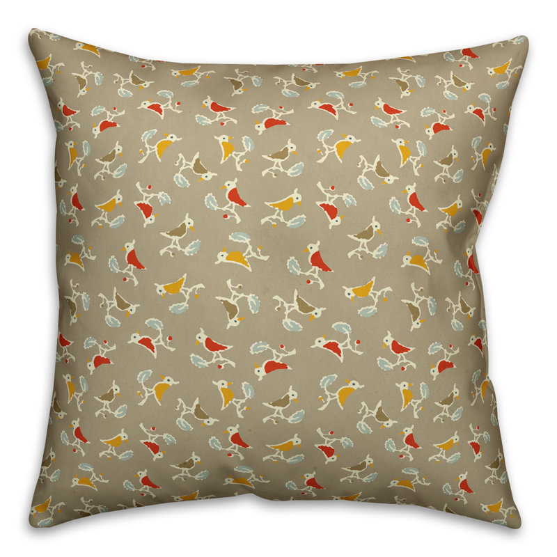 Housse de coussin songbird Songbird, 16 po x 1 po, Brun clair