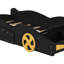 Lit plateforme simple en forme de voiture avec roues et rangement-615342834-615342837