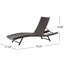 Weather - Chaise de jardin - et métal, multicolore brun, fabrication de chaise moderne réglable en métal, dossier, multicolore