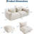 102" L-Shape Modular Sectional Sofa, Chenille Cloud Couch with 23.2" Deep Seat for Small Spaces