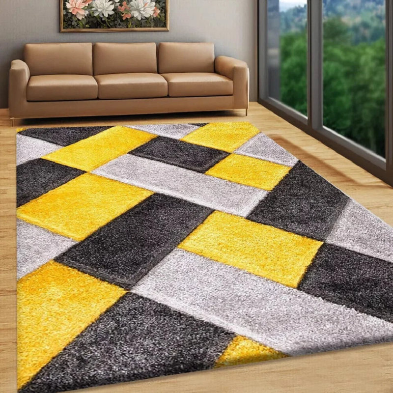 Geometric Indoor / Outdoor Area Rug, Rectangle 160 x 230 cm