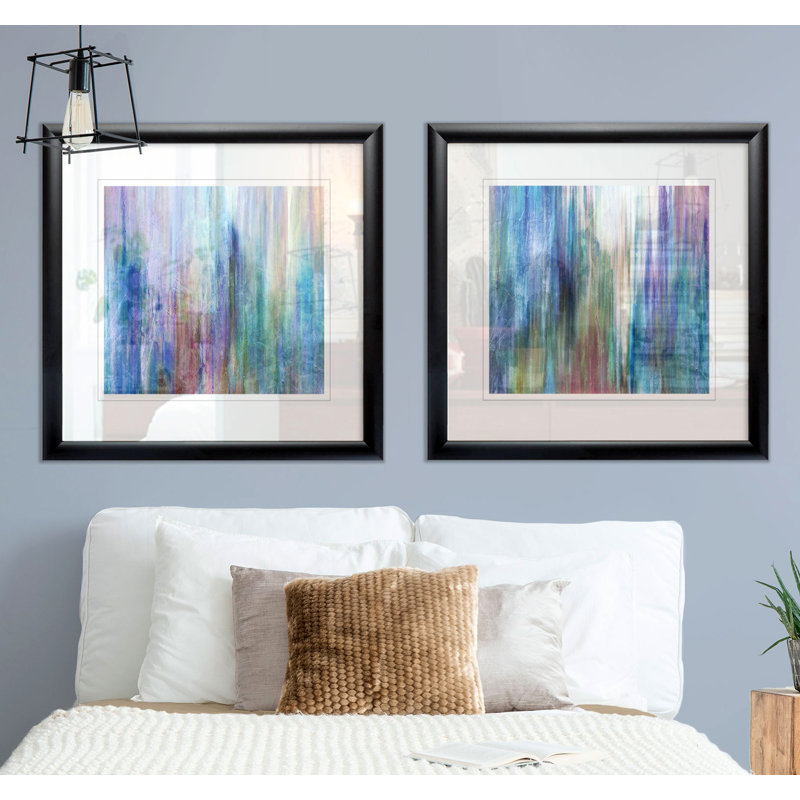 " Mistify I " 2 - Pieces, Black Framed