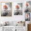 Rainbow Arc Over Pink Tree - Floral Canvas Wall Art-118160270-118160261
